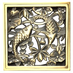 Декоративная решетка для трапа Magliezza 962-br (бронза)